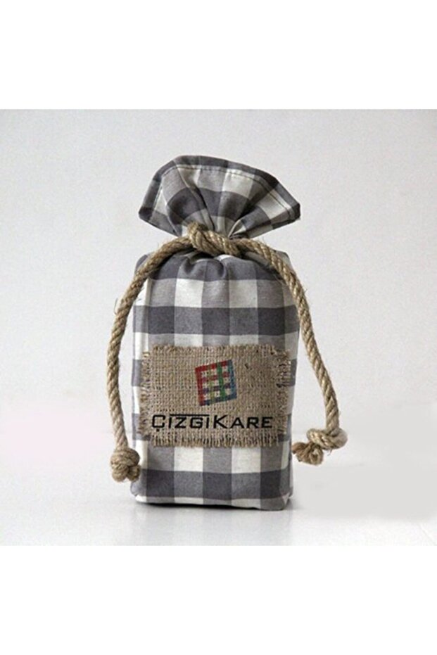 Gray Checkered Tablecloth - 1