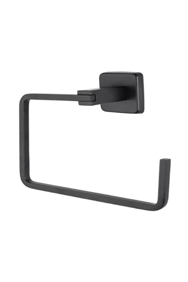 Square Plus Round Towel Holder (matte Black) 71748-2m