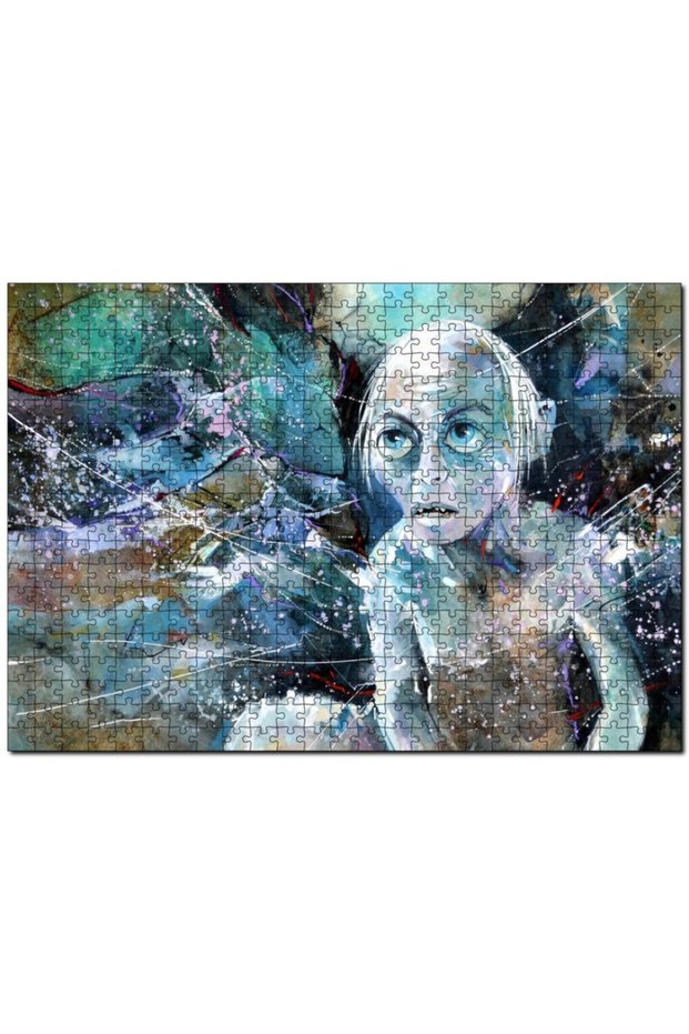 Cakasepetim Gollum Watercolor Wall Painting 120 Piece Puzzle Jigsaw Mdf (Wood)