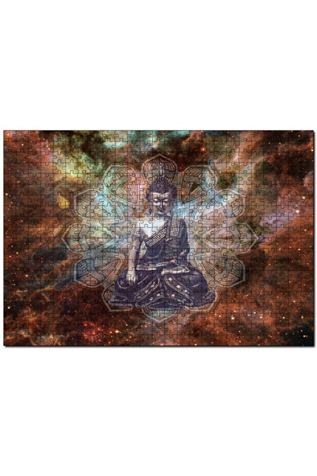 Cakasepetim Buddha and Galaxies 500 Piece Puzzle Jigsaw Mdf (Wood)