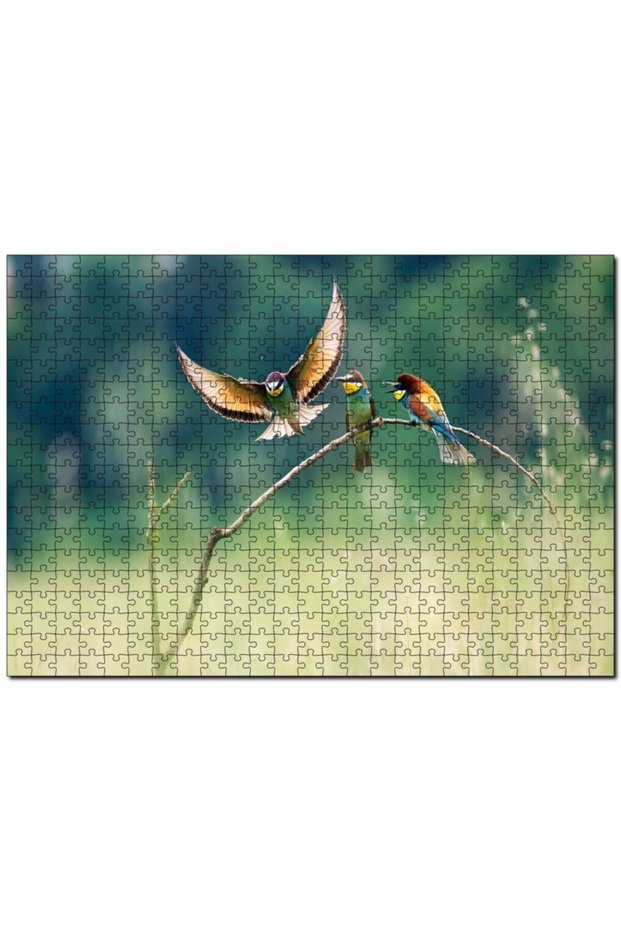 Cakasepetim Colorful Birds on a Branch 120 Piece Puzzle Jigsaw Mdf (Wood)