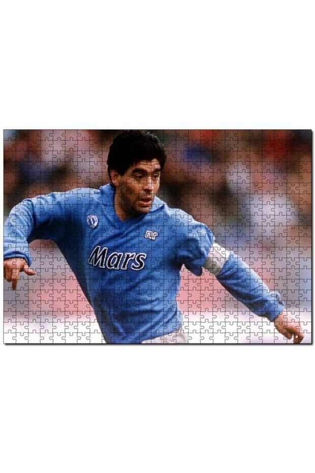 Cakasepetim Diego Maradona Napoli 1984 1000 Piece Puzzle Jigsaw Mdf (Wood)