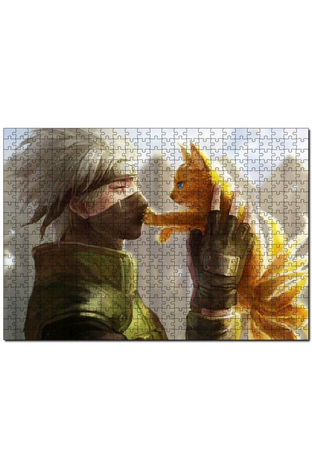 Naruto Anime Cat Visual 255 Piece Puzzle Jigsaw Puzzle Mdf (wood)