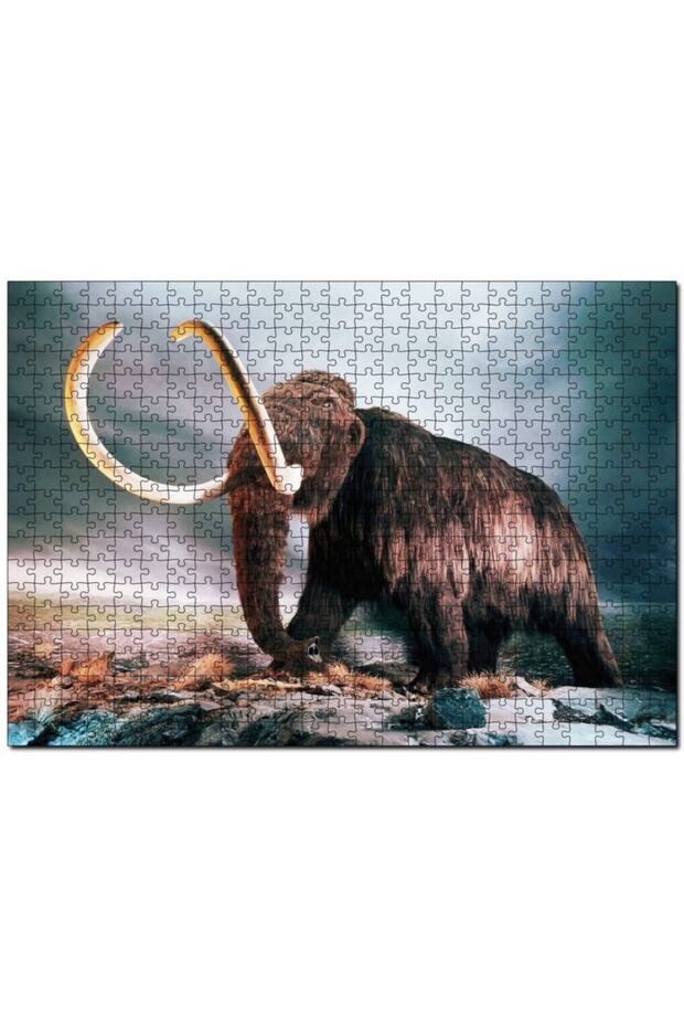 Mammoth with Giant Teeth 255 Piece Puzzle Jigsaw Puzzle Mdf (wood)