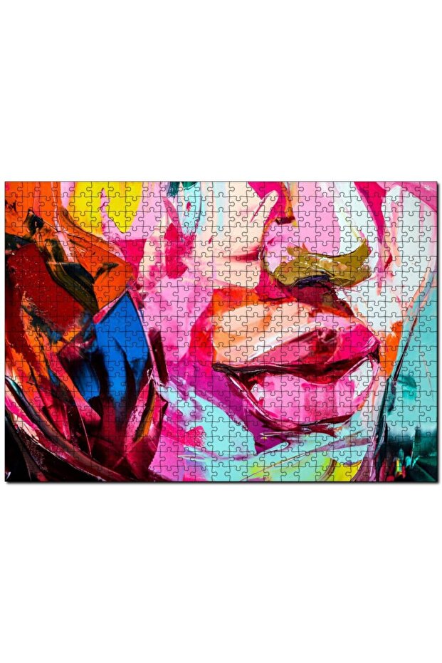 Cakasepetim Abstract Painted Woman's Face 120 Piece Puzzle Jigsaw Puzzle Mdf (Wood)