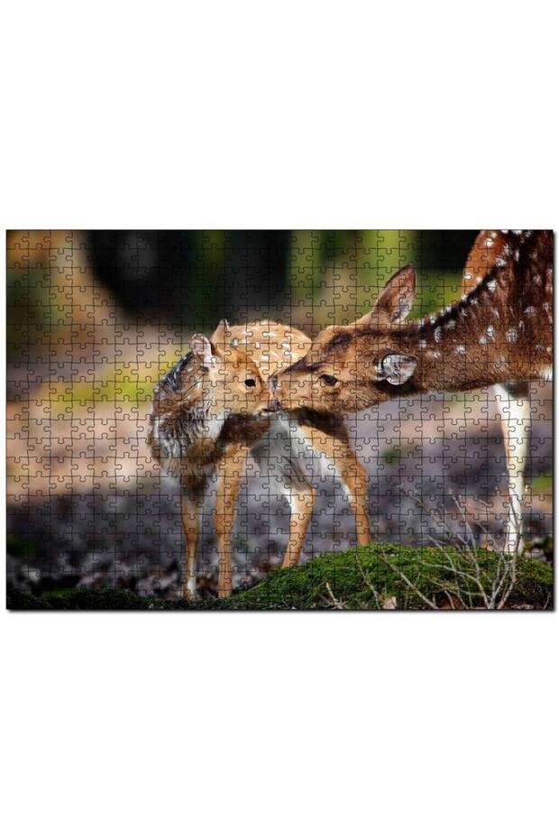 Mother Karaca And Her Baby 255 Piece Puzzle Jigsaw Puzzle Mdf (Wooden)