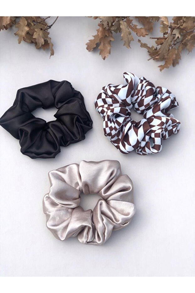 مجموعة مشبك بني منقوش - 2