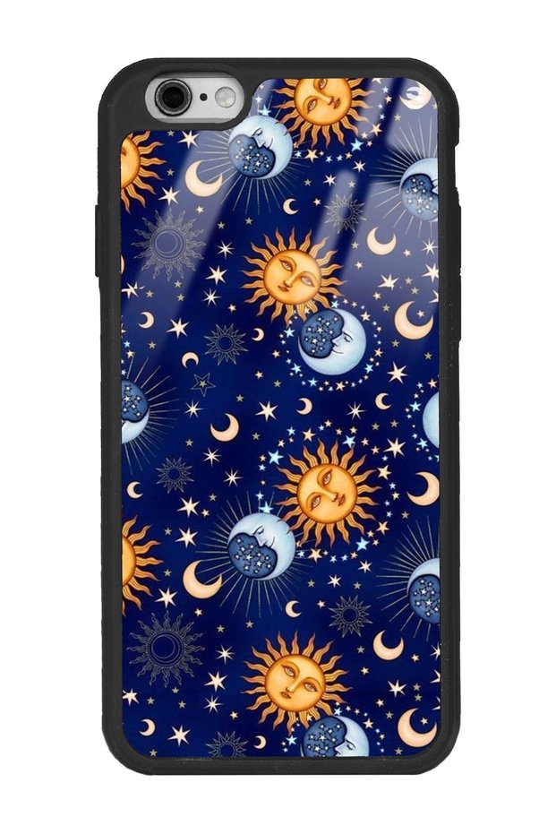 iPhone 6 - 6S Glossy Phone Case with Moon Sun Pajama Design