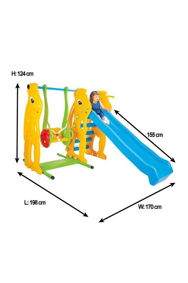 Pilsan 06-140 Sincap Kaydırak ve Salıncak Set Park Oyuncak - 2