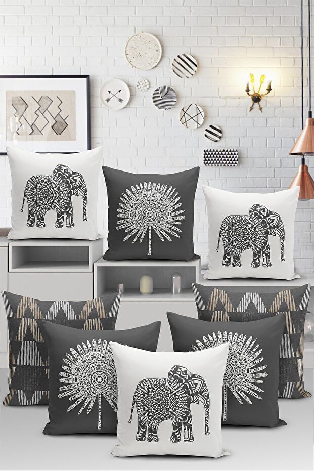 8-Piece Special Design Digital Printed Pillow Cushion Cover