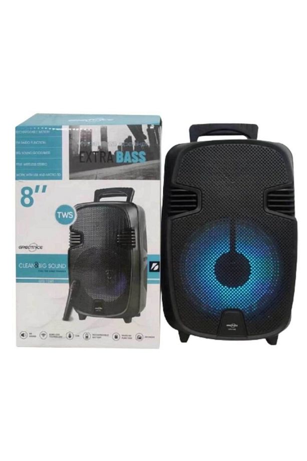Mikrofonlu Taşınabilir Kablosuz Toplantı Hoparlörü Bluetooth Speaker - 2