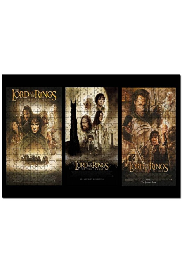 Lord of the Rings Trilogy Banners 500 Pieces Puzzle Jigsaw Puzzle Mdf (wood)
