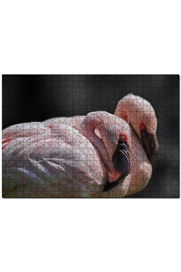 Napping Flamingos 255 Piece Puzzle Jigsaw Puzzle Mdf (wood)