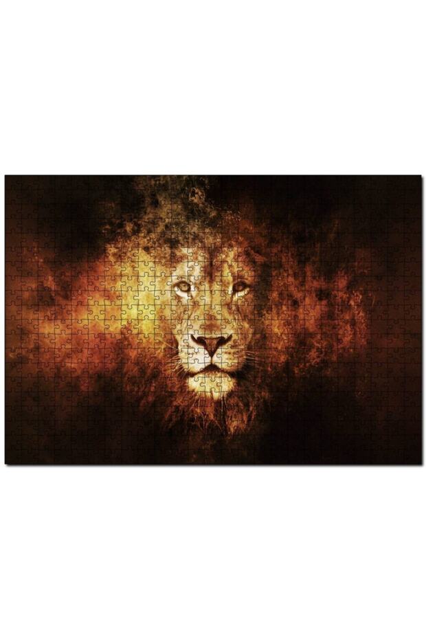 Lion of Judah Fantastic Drawing 500 Piece Puzzle Jigsaw Puzzle Mdf (wood)