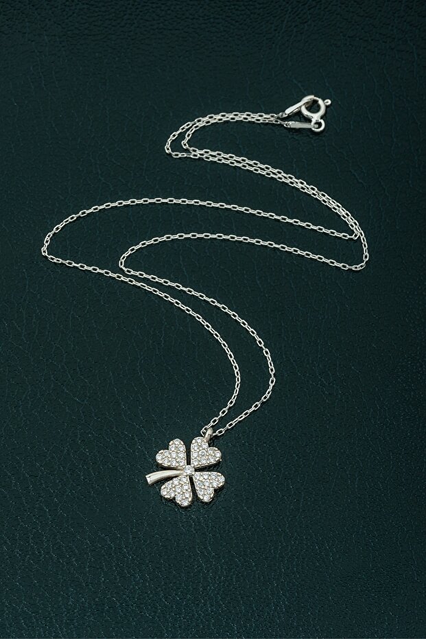 Yonca Model Gümüş Kolyesi - 3