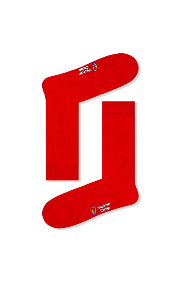 Red Basic Socks - 1