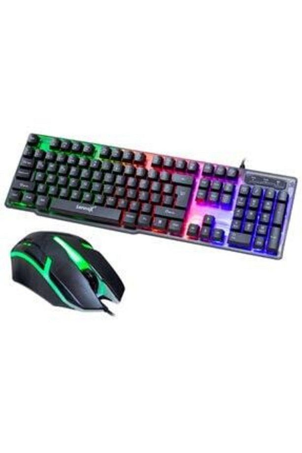T302 Gaming Set Lennox Kablolu Oyuncu Klavye Mouse Set - 1