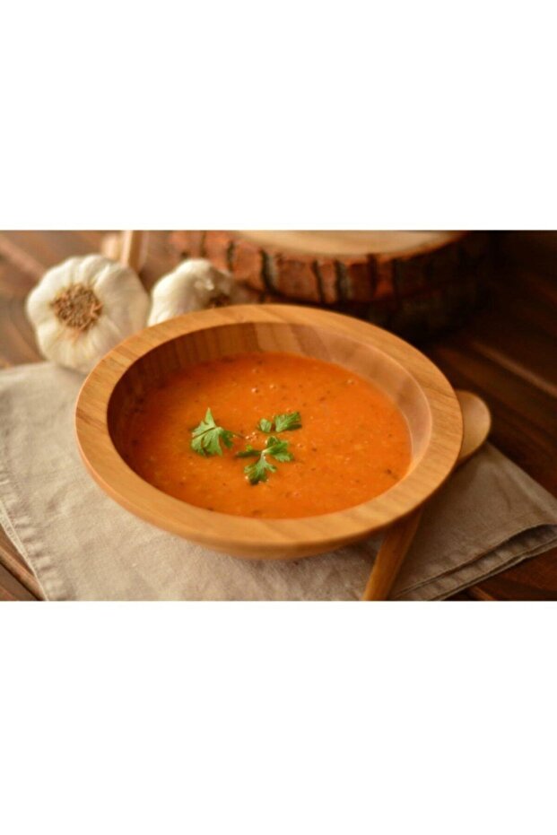 وعاء شوربة راسو بني اللون