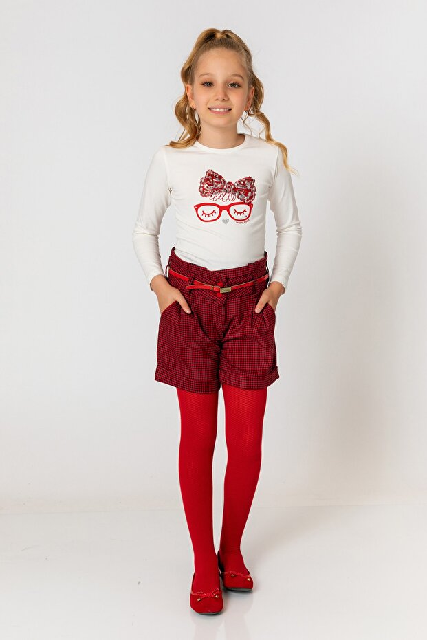 Crvene šortseve za devojčice - 1