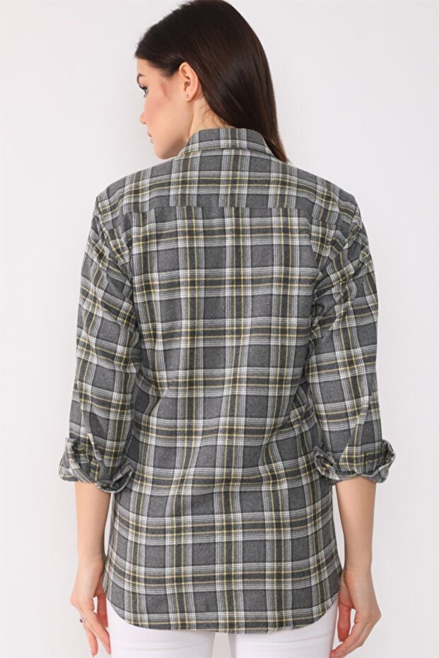 Z6664 Bayan Gömlek-antrasit - 3