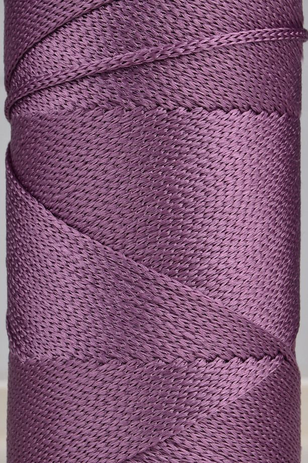 Premium 400 gr Polyester Makrome Ipi 2 Mm 2li Set Mürdüm Makrame Ip Supla Çanta Ipi No:4 - 3