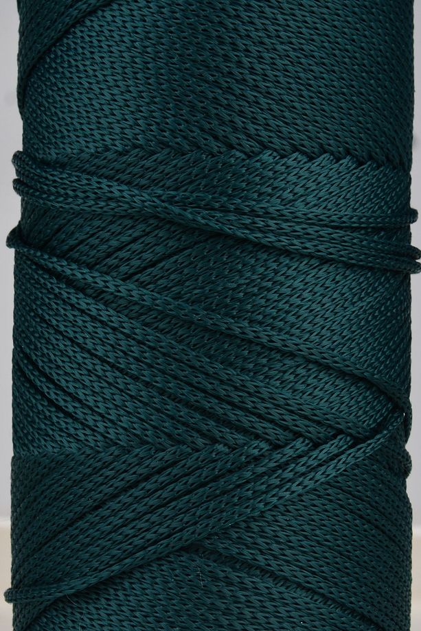 Premium 400gr Polyester Makrome Ipi 2 Mm 2li Set Yeşil Makrame Ip Supla Çanta Ipi No:4 - 3