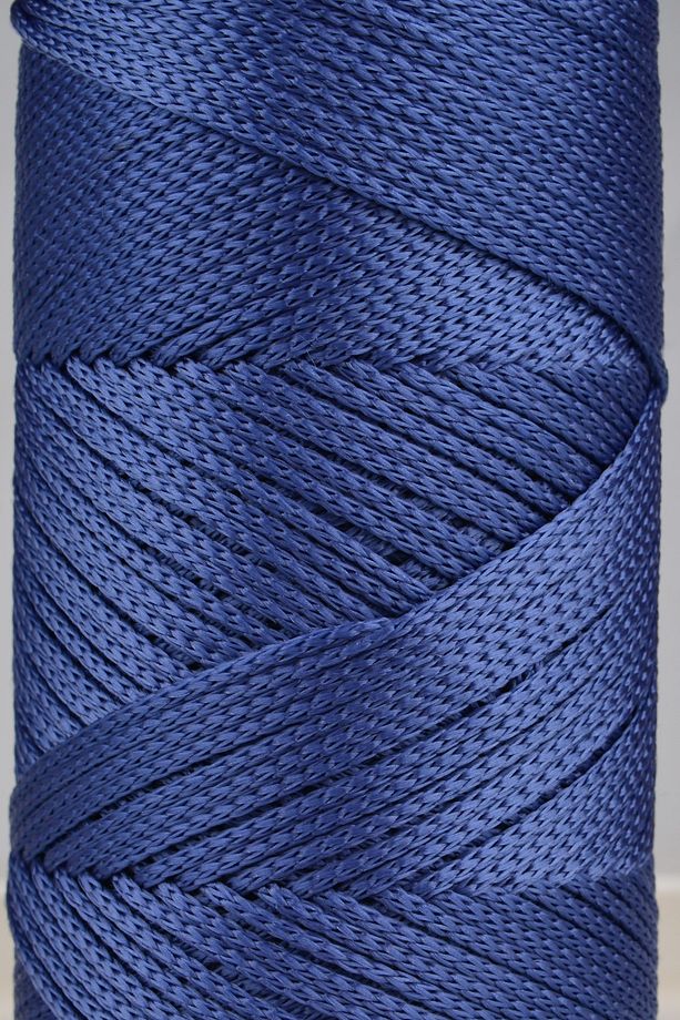 Premium 400 gr Polyester Makrome Ipi 2 Mm 2li Set Kot Mavisi Makrame Ip Supla Çanta Ipi No:4 - 3