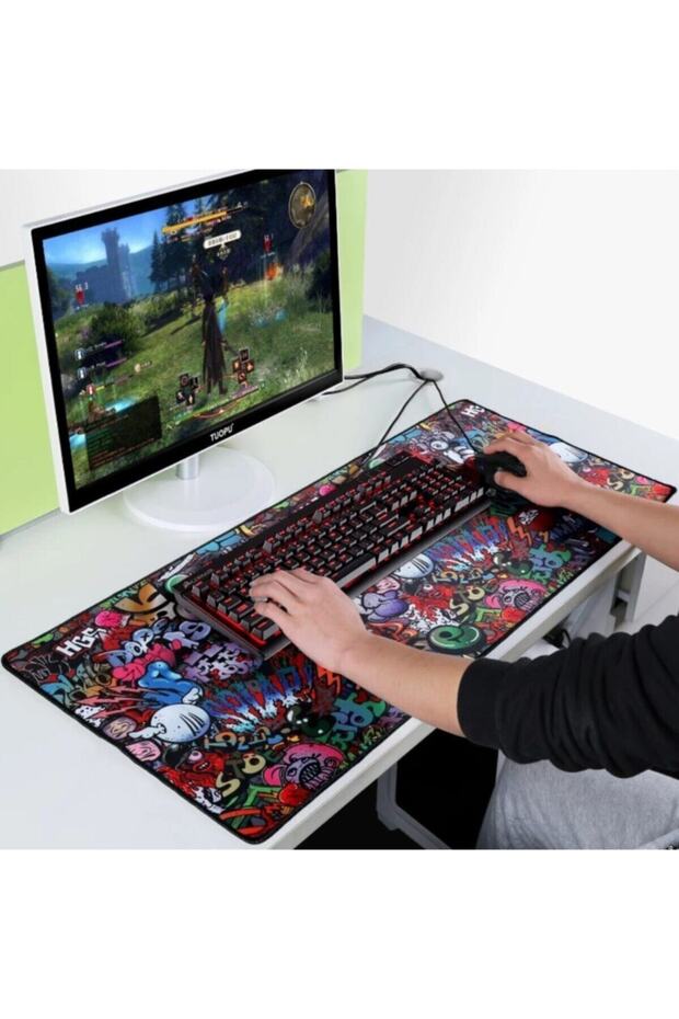 Paint Dikişli Mouse Pad 70 X 30 Cm - 7
