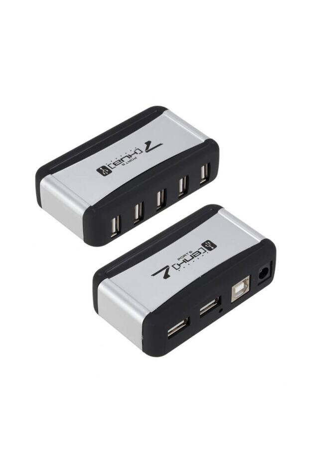 7 Port Usb Çoklayıcı Usb Hub Çoğaltıcı - Adaptörlü Pc Notebook - 8