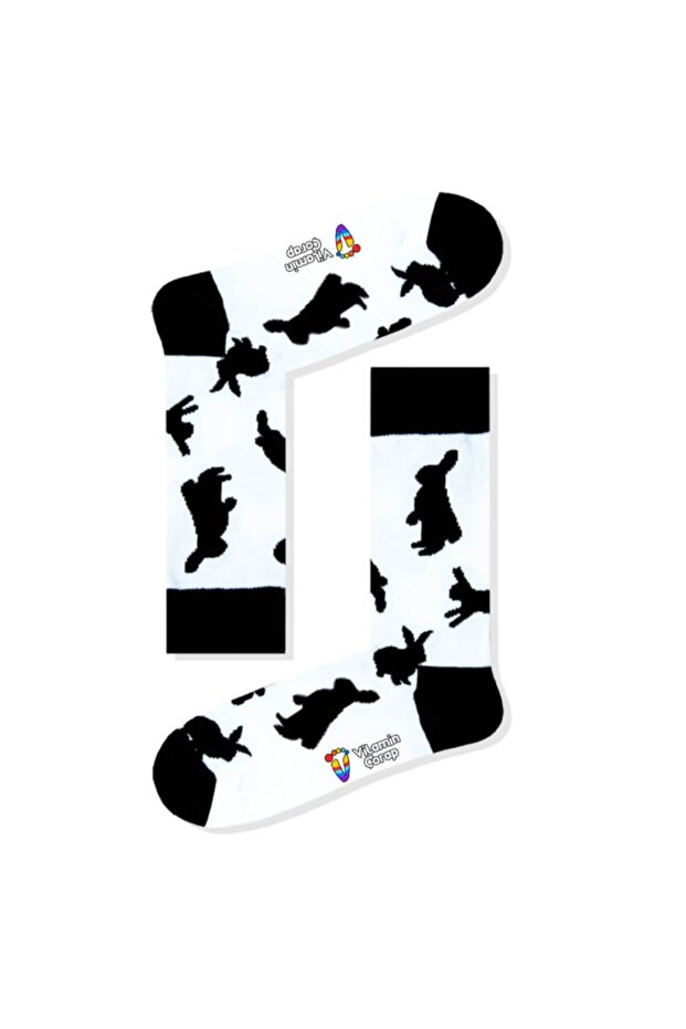 جوارب ملونة على شكل أرنب - 1