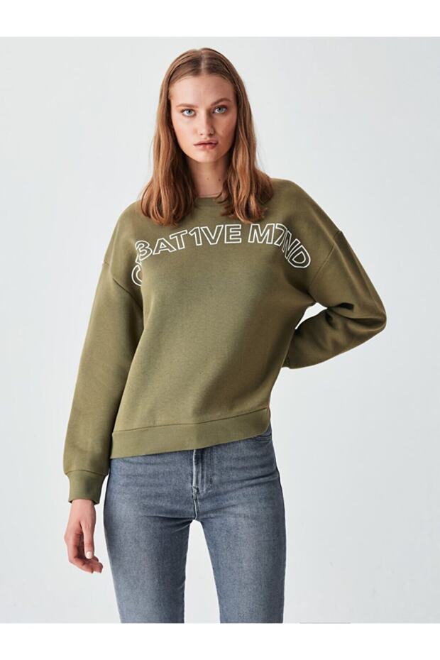 Kahve Rengi Sweatshırt - 2