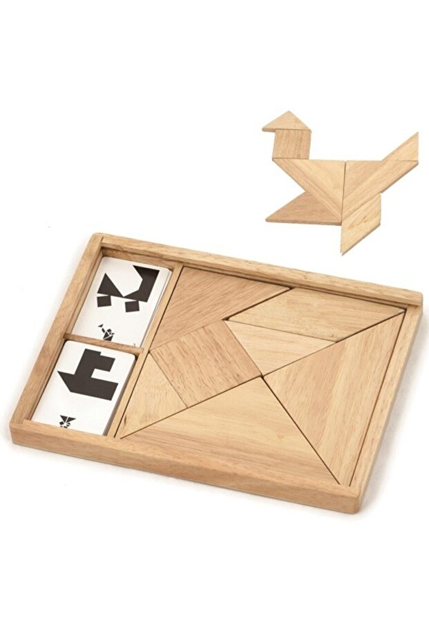 Wooden Tangram - Natural - 1
