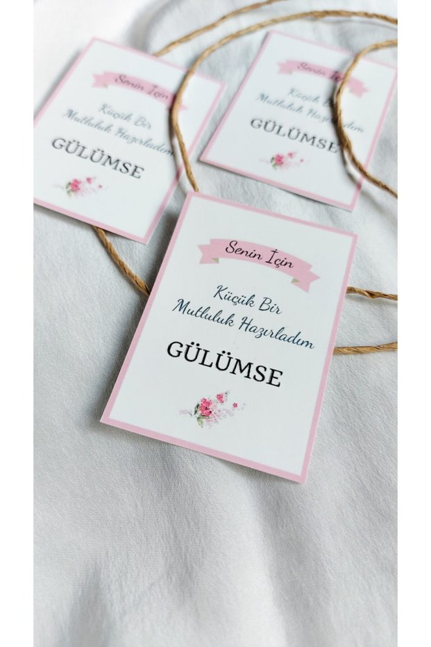 Thanks Note Card - Product Card (5X7CM) 50 Pieces