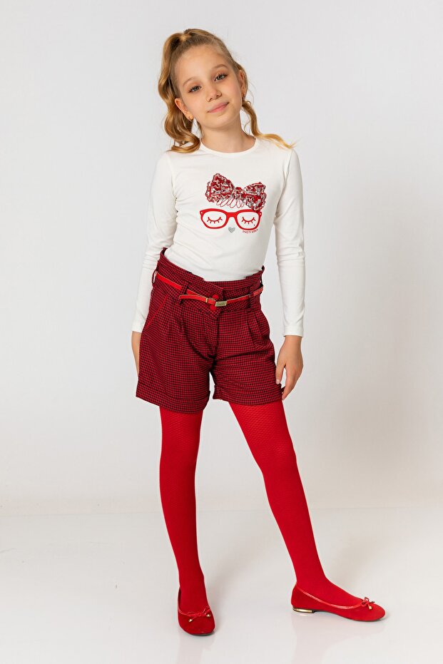 Crvene šortseve za devojčice - 4