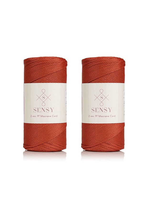 Premium 400 gr Polyester Makrome Ipi 2 Mm 2li Set Kiremit Makrame Ip Supla Çanta Ipi No:4 - 1