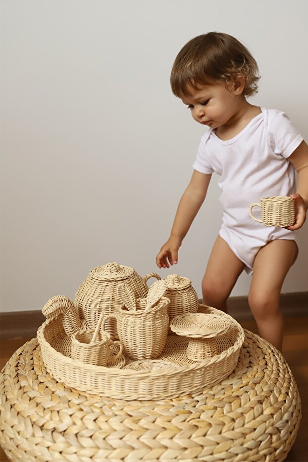 Rattan Çay Seti - 3