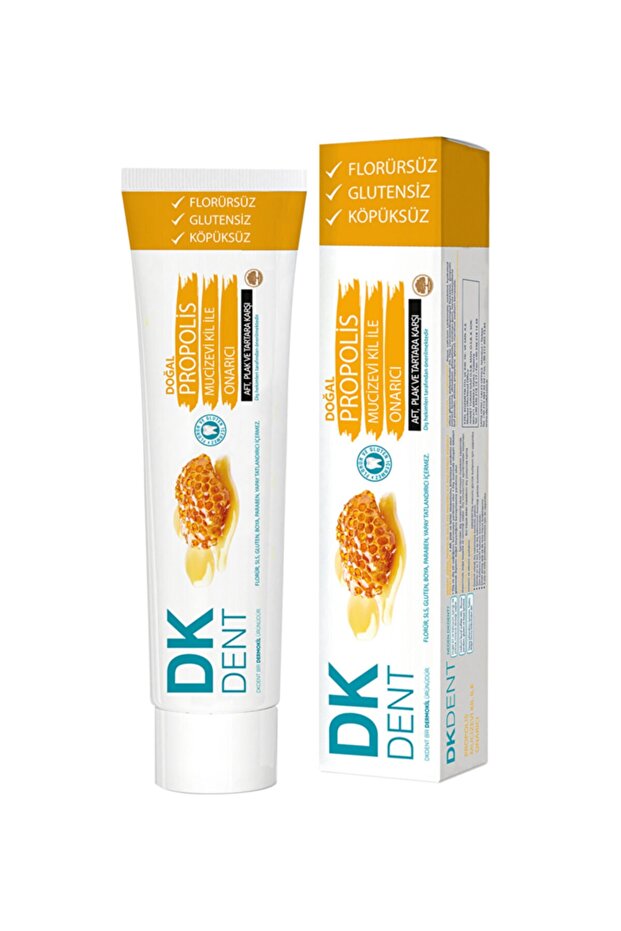 معجون أسنان دك دنت بالبروبوليس خالٍ من الفلورايد 75 مل - 1