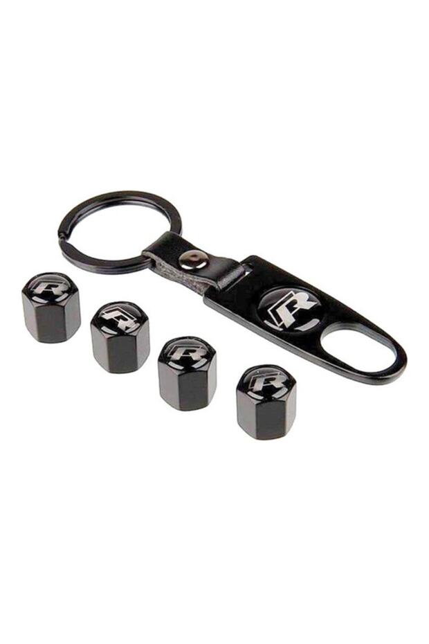 Volkswagen Golf 7 R Logo Stainless Steel Valve Cover and Keychain Set