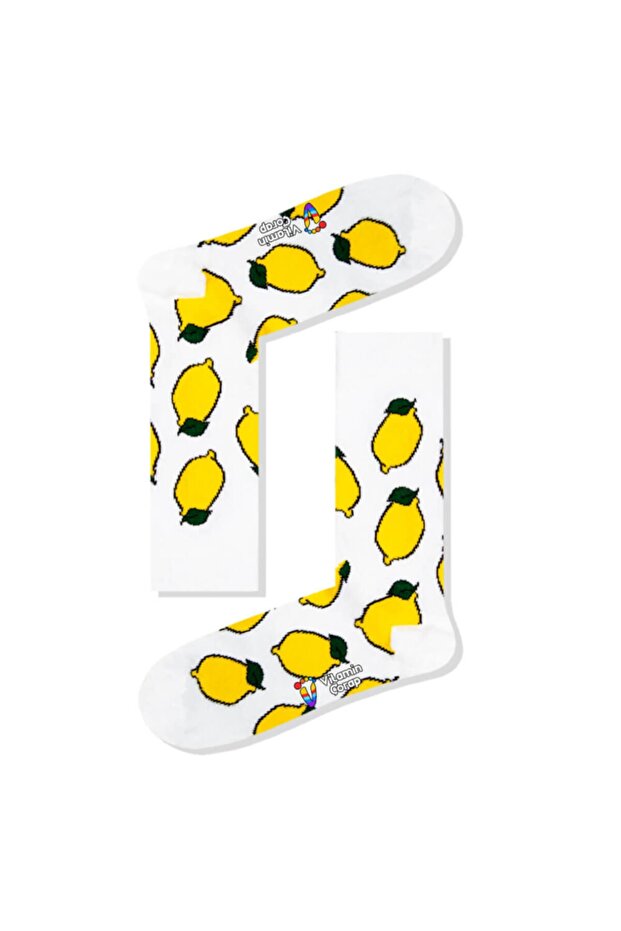جوارب ليمونية بيضاء اللون - 1