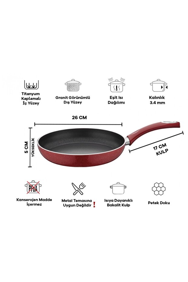 Granit 5'li Tencere Seti 9 Parça - 5