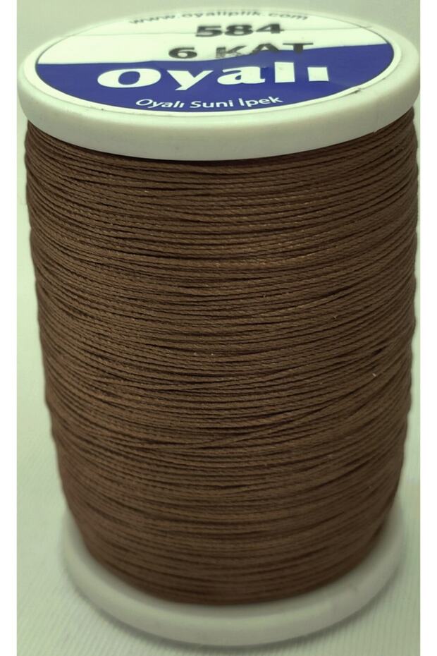 Embroidered 6 Layers Artificial Silk Cross Stitch Etamine Hand Embroidery Rope Color No: 584