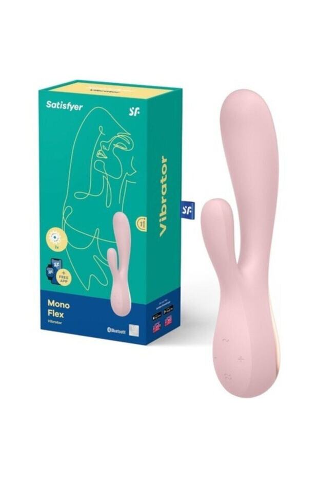 Mono Flex Mauve Telefon Kontrol Rabbit Vibratör + Jel - 3