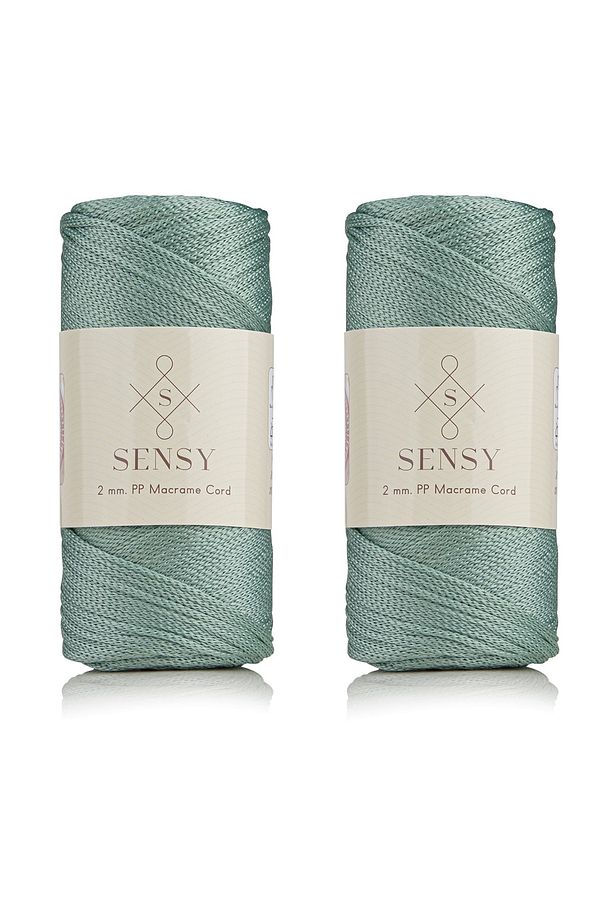 Premium 400 gr Polyester Makrome Ipi 2 Mm 2li Set Ada Çayı Makrame Ip Supla Çanta Ipi No:4 - 1