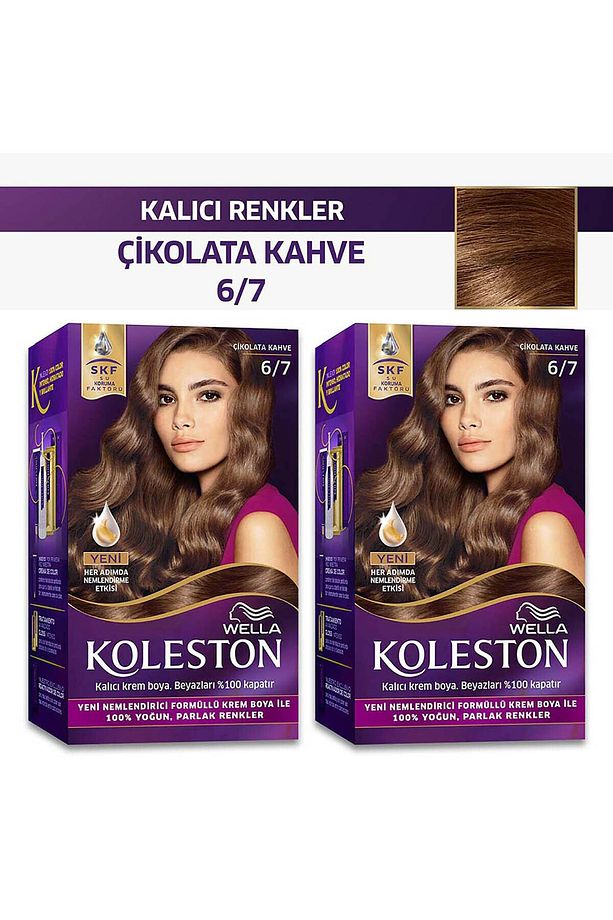 Koleston Kit Saç Boyası 6/7 Çikolata Kahve X 2 Adet - 1