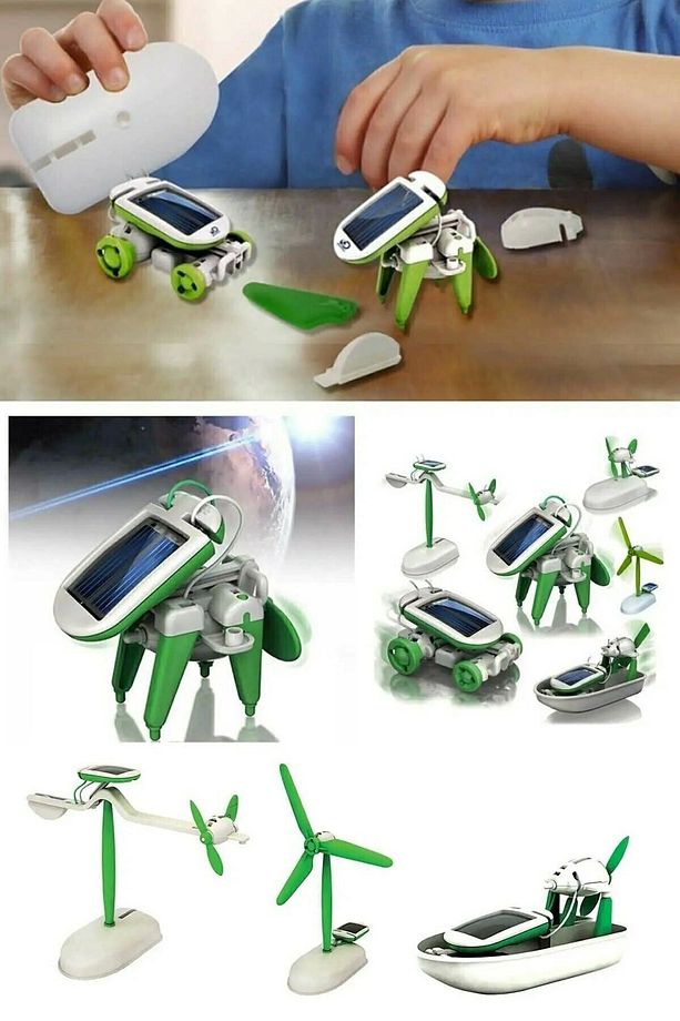 Güneş Enerjili Robot Oluşturma Seti Solar Kit (6 In 1) - 1