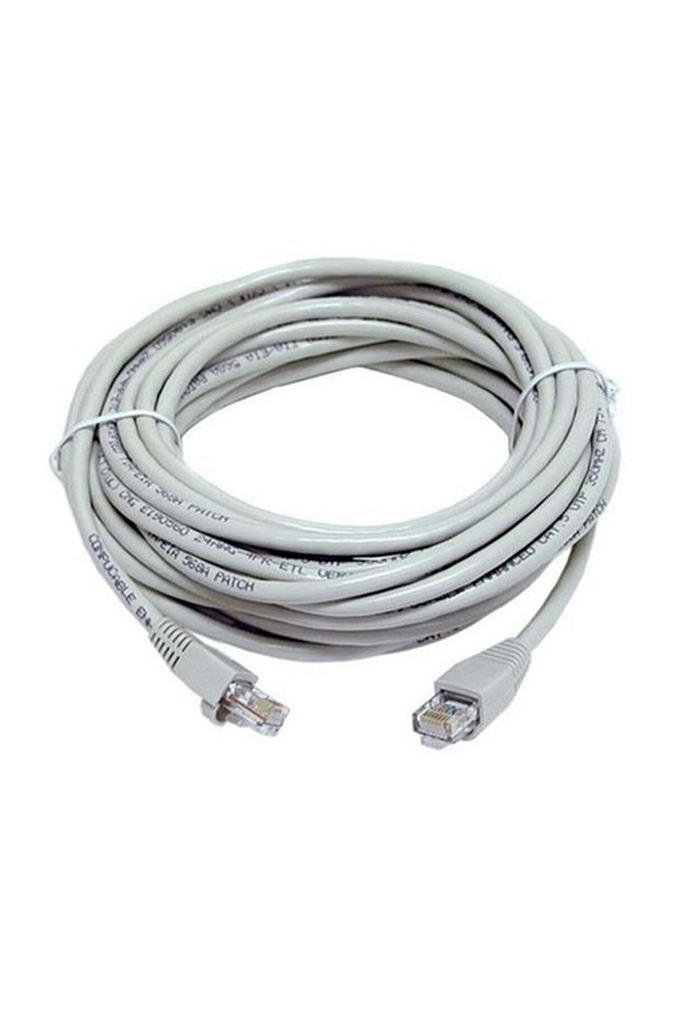 20 Metrelik Cat6 Lan Internet Data Kablosu A Kalite (ethernet Modem Rj45 Uçlu Jacklı Network Adsl) - 1