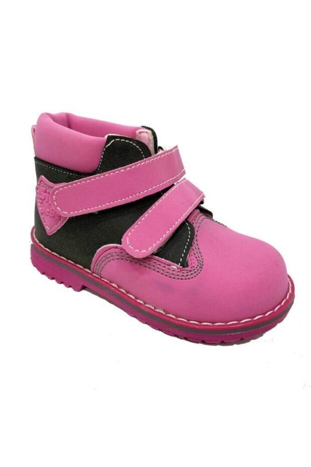 9904b Deri Anatomik Bebe Kız Çocuk Bot 22-25 - 1