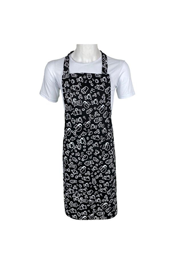 Kitchen Chef Apron Cotton Patterned - 1
