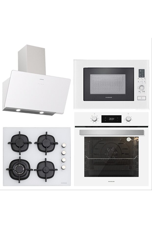 Beyaz Cam Ankastre Set - 1