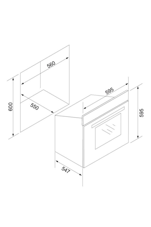 Beyaz Cam Ankastre Set - 8